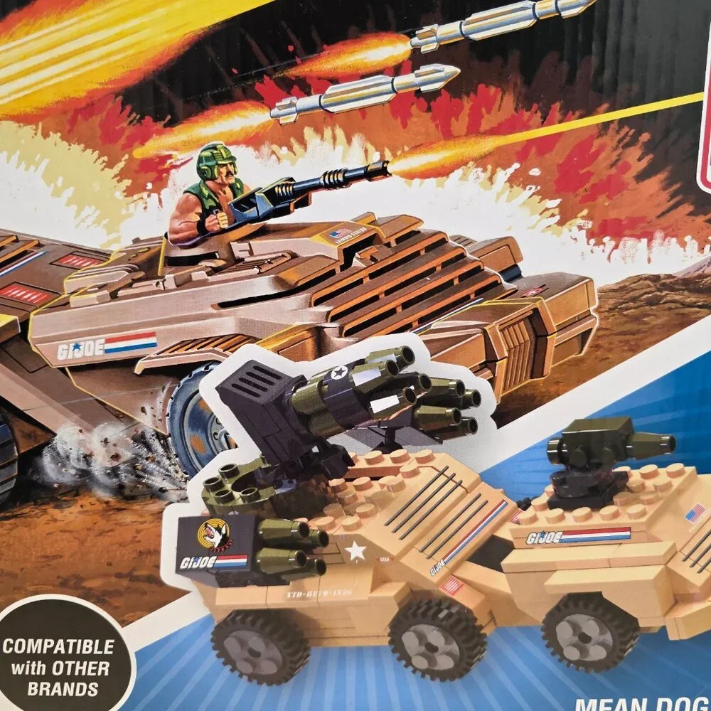 2021 Hasbro G.I. Joe Kids Mean Dog Construction‎ Vehicles Set 205 Pieces NEW